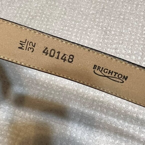 Size ML/32 - Brighton - Dark Brown Leather Belt - Picture 3 of 5